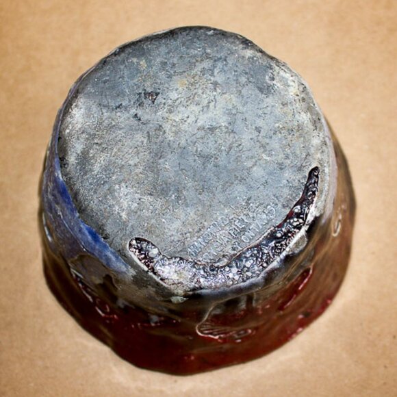 horse raku dish - Picture 2 of 7